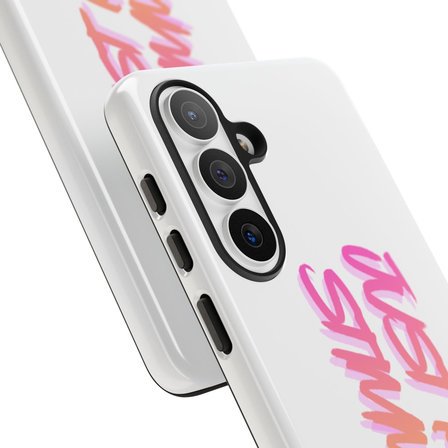 "Just Keep Stimming" Gradient Script Phone Case - Dual - Layer Protective Cover | iPhone & Samsung - Geo Rocks The 'Tism