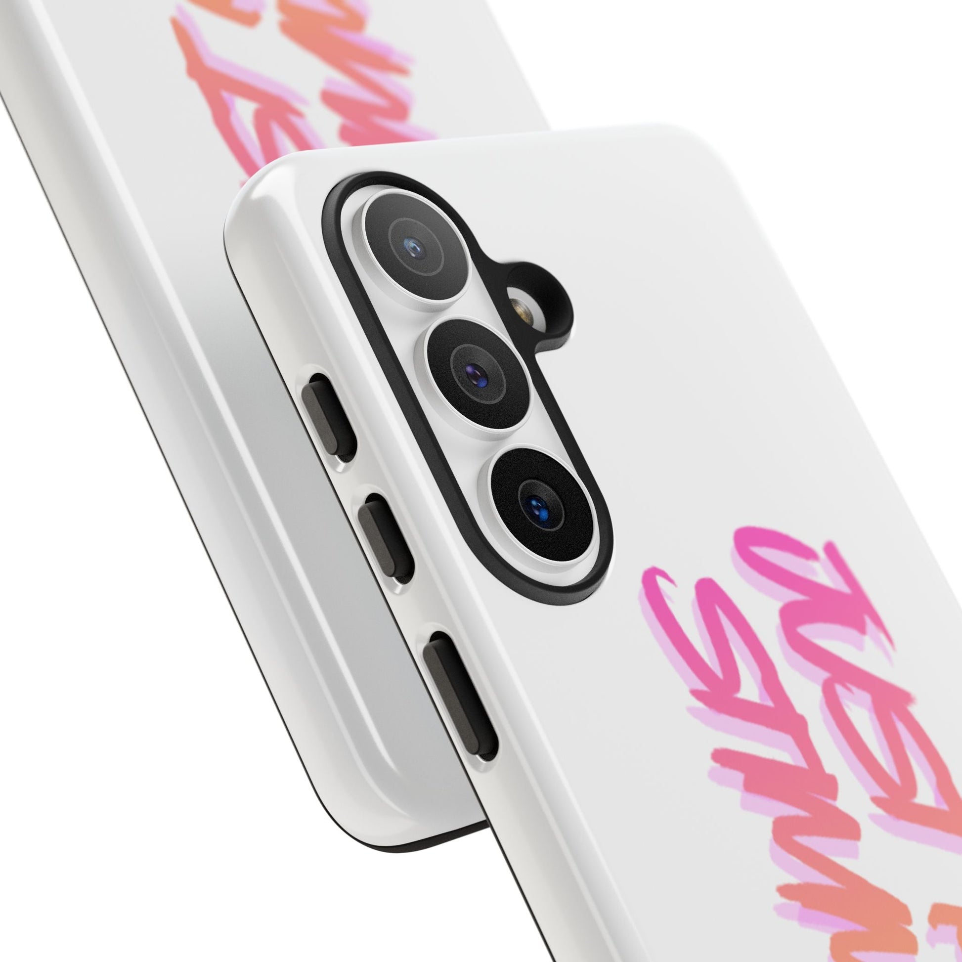 "Just Keep Stimming" Gradient Script Phone Case - Dual - Layer Protective Cover | iPhone & Samsung - Geo Rocks The 'Tism