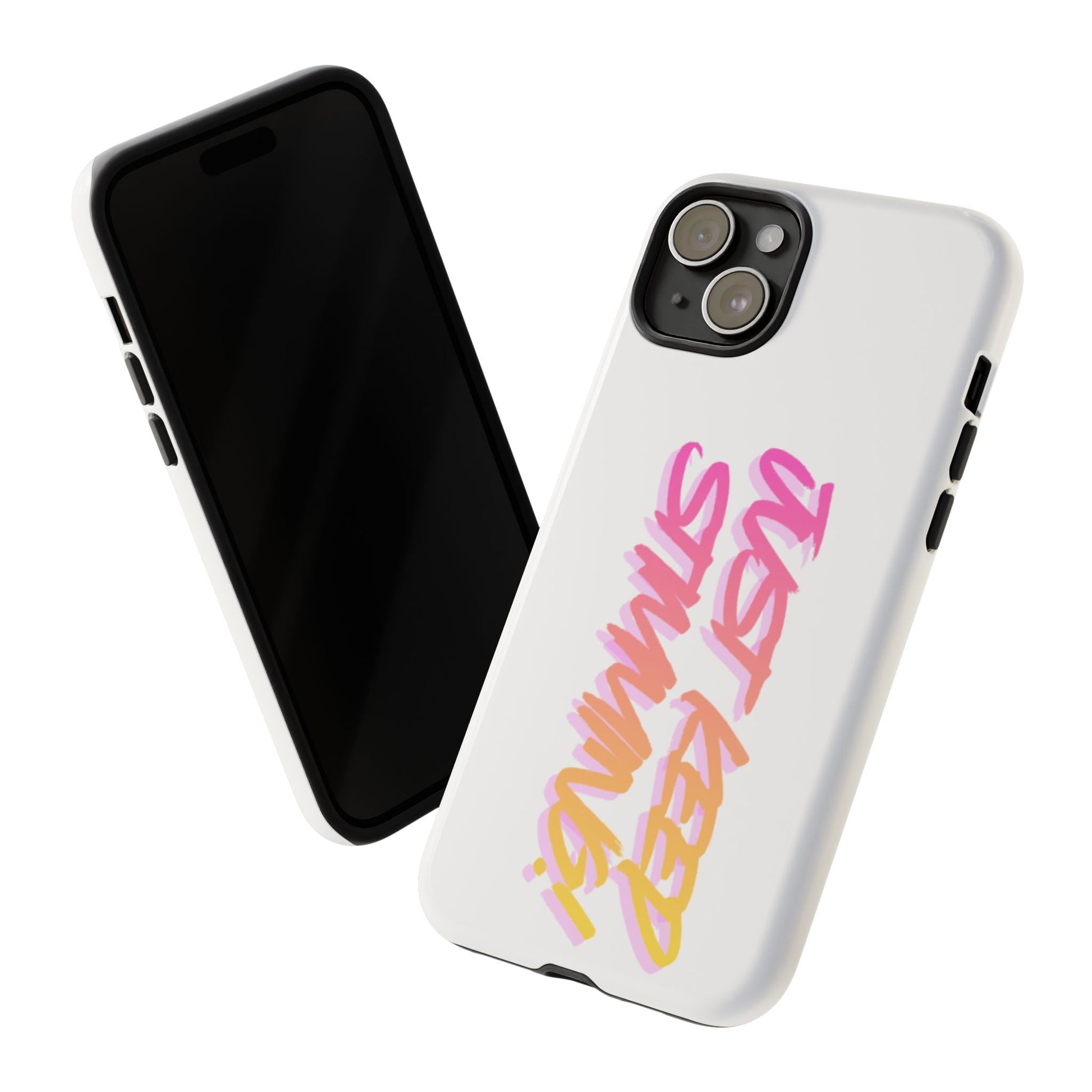 "Just Keep Stimming" Gradient Script Phone Case - Dual - Layer Protective Cover | iPhone & Samsung - Geo Rocks The 'Tism