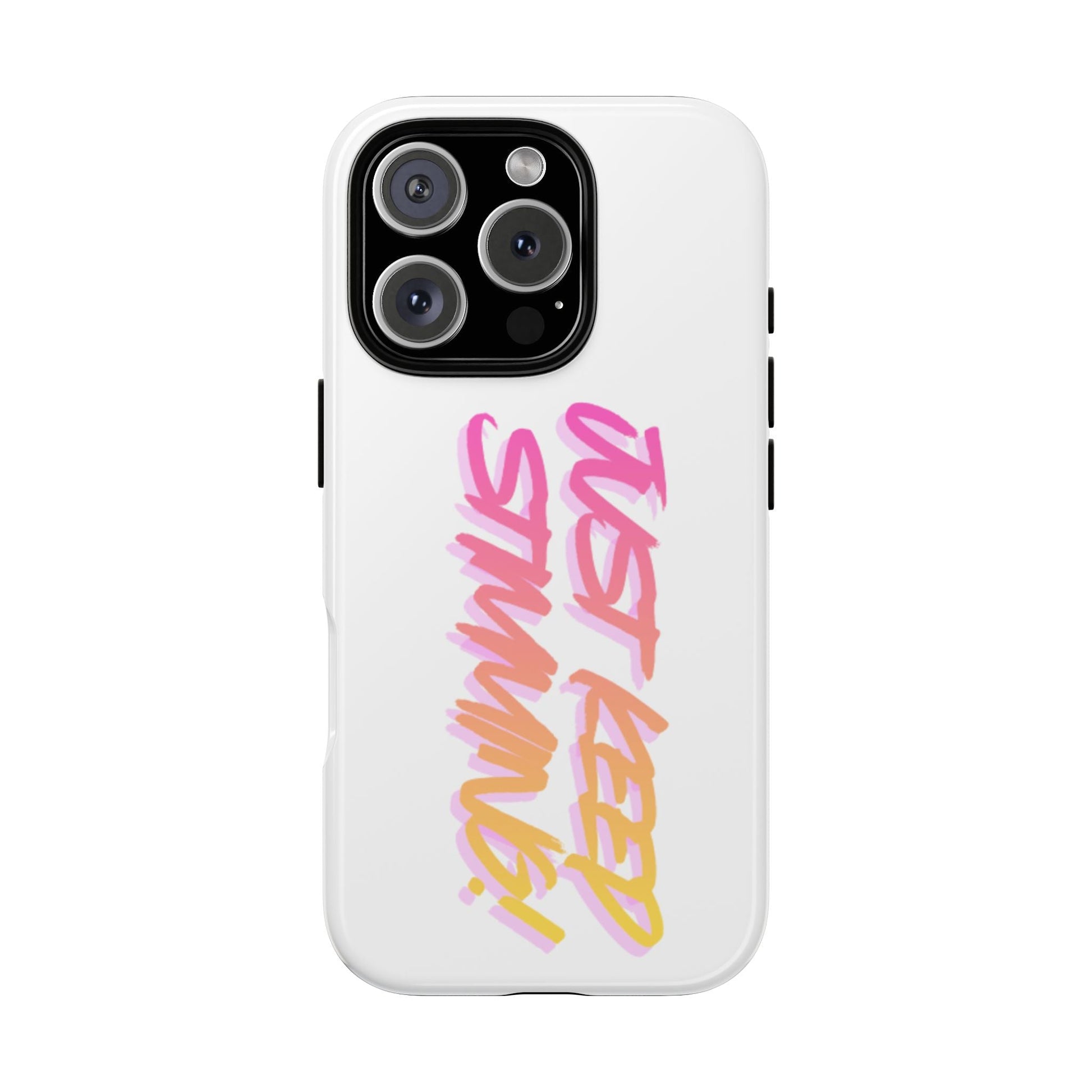 "Just Keep Stimming" Gradient Script Phone Case - Dual - Layer Protective Cover | iPhone & Samsung - Geo Rocks The 'Tism