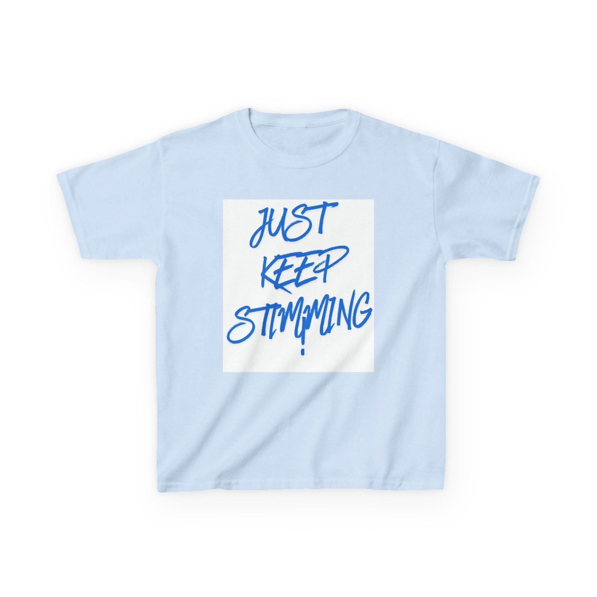 "Just Keep Stimming" Kids Tee – Autism Acceptance Shirt for Boys & Girls | XS–XL - Geo Rocks The 'Tism