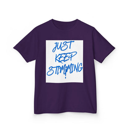 "Just Keep Stimming" Kids Tee – Autism Acceptance Shirt for Boys & Girls | XS–XL - Geo Rocks The 'Tism
