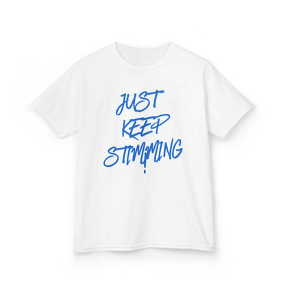 "Just Keep Stimming" Kids Tee – Autism Acceptance Shirt for Boys & Girls | XS–XL - Geo Rocks The 'Tism