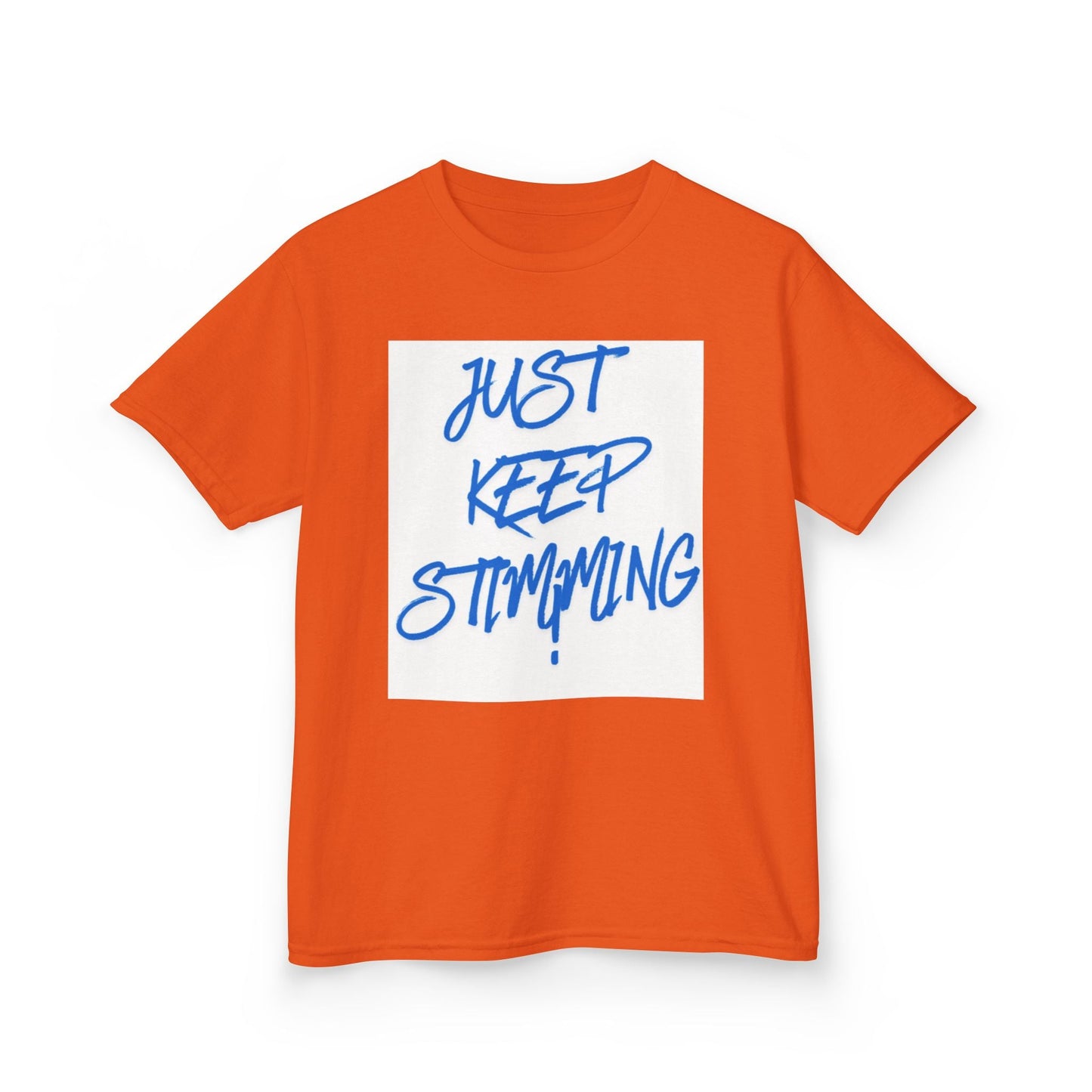 "Just Keep Stimming" Kids Tee – Autism Acceptance Shirt for Boys & Girls | XS–XL - Geo Rocks The 'Tism