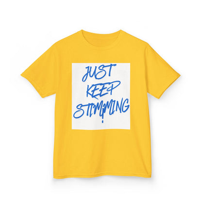"Just Keep Stimming" Kids Tee – Autism Acceptance Shirt for Boys & Girls | XS–XL - Geo Rocks The 'Tism