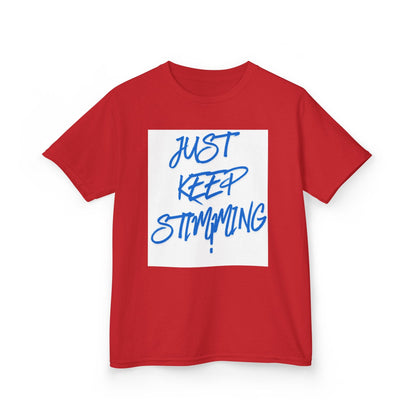"Just Keep Stimming" Kids Tee – Autism Acceptance Shirt for Boys & Girls | XS–XL - Geo Rocks The 'Tism