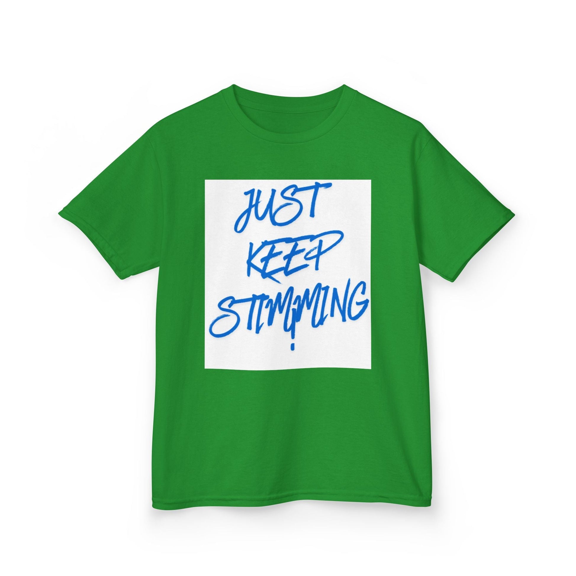 "Just Keep Stimming" Kids Tee – Autism Acceptance Shirt for Boys & Girls | XS–XL - Geo Rocks The 'Tism