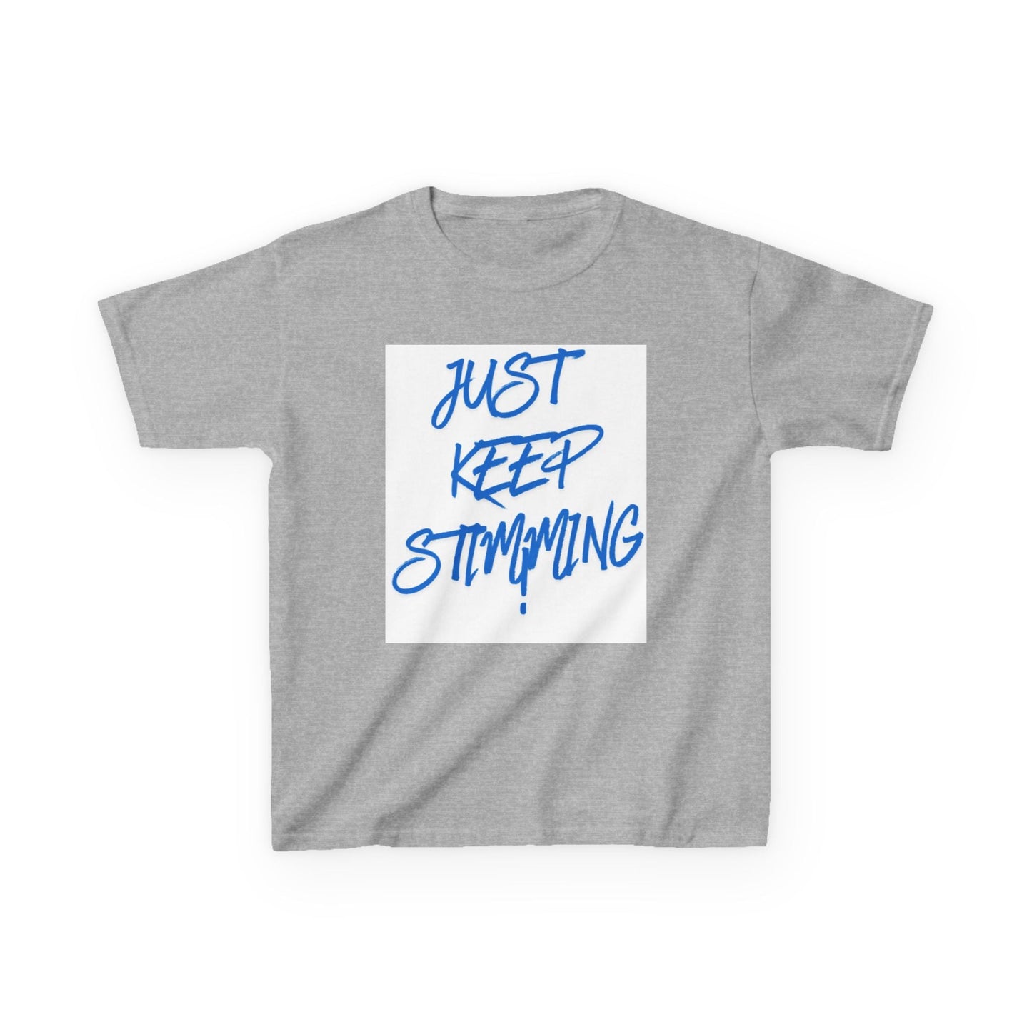 "Just Keep Stimming" Kids Tee – Autism Acceptance Shirt for Boys & Girls | XS–XL - Geo Rocks The 'Tism