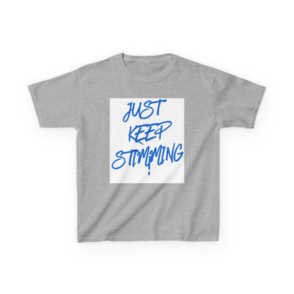 "Just Keep Stimming" Kids Tee – Autism Acceptance Shirt for Boys & Girls | XS–XL - Geo Rocks The 'Tism