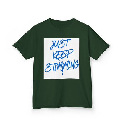 "Just Keep Stimming" Kids Tee – Autism Acceptance Shirt for Boys & Girls | XS–XL - Geo Rocks The 'Tism