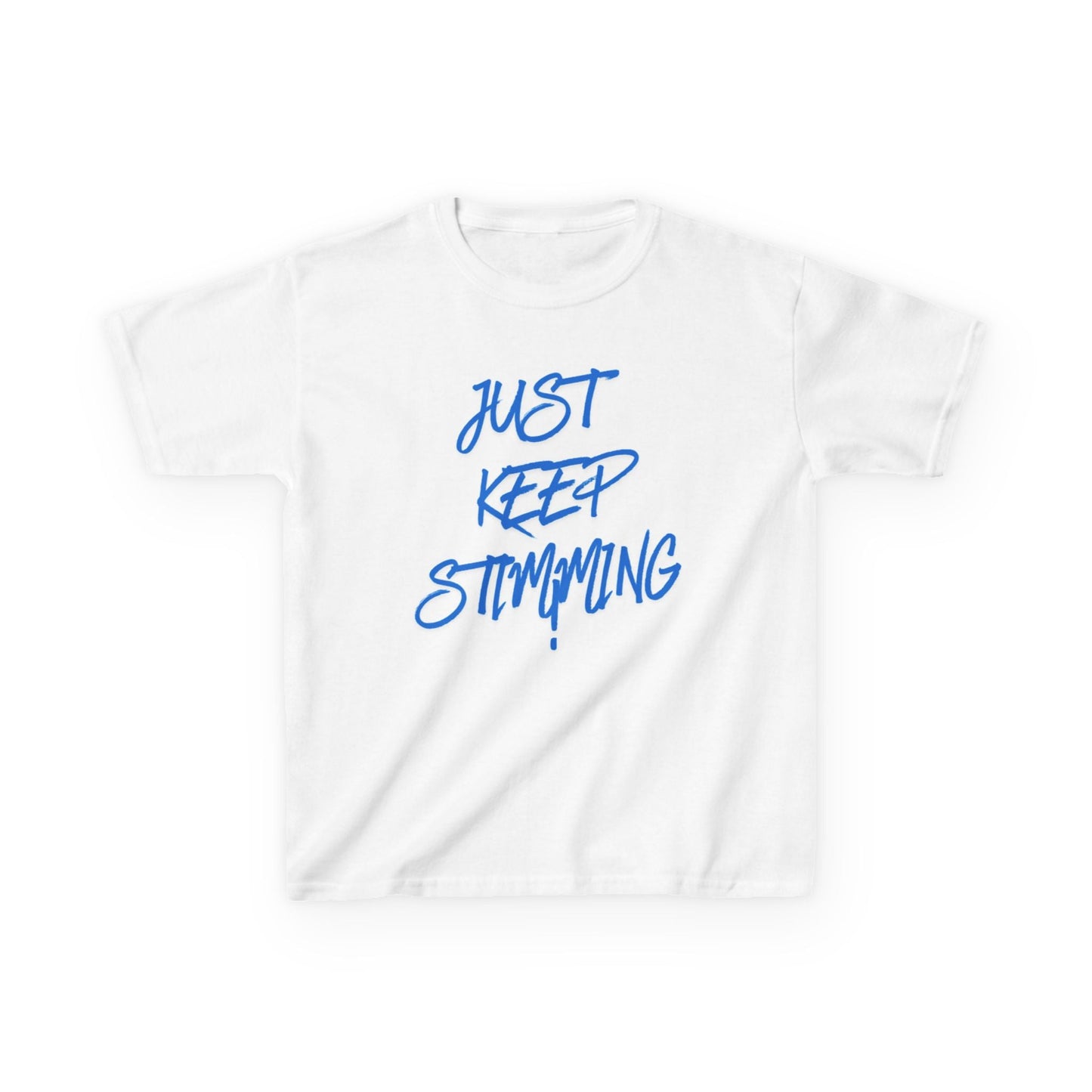"Just Keep Stimming" Kids Tee – Autism Acceptance Shirt for Boys & Girls | XS–XL - Geo Rocks The 'Tism