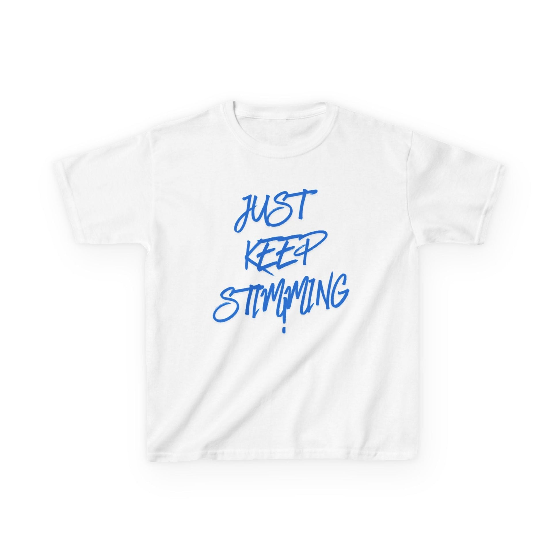 "Just Keep Stimming" Kids Tee – Autism Acceptance Shirt for Boys & Girls | XS–XL - Geo Rocks The 'Tism