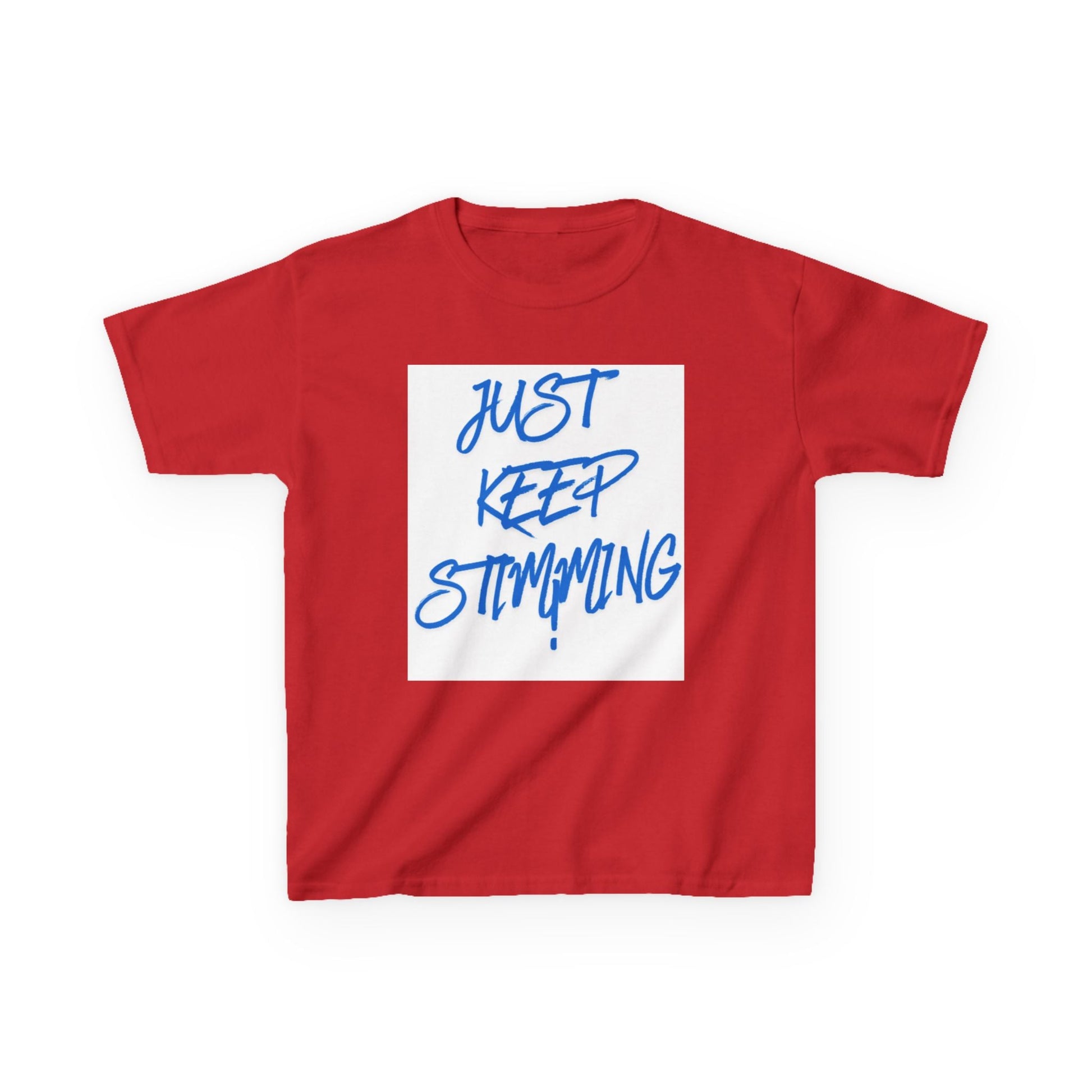 "Just Keep Stimming" Kids Tee – Autism Acceptance Shirt for Boys & Girls | XS–XL - Geo Rocks The 'Tism