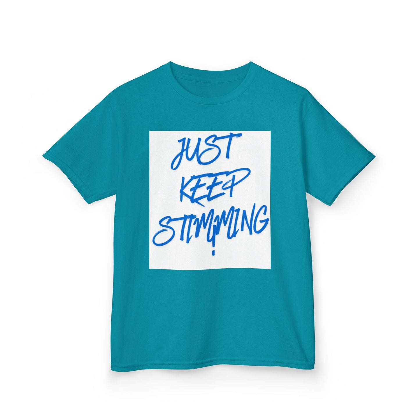 "Just Keep Stimming" Kids Tee – Autism Acceptance Shirt for Boys & Girls | XS–XL - Geo Rocks The 'Tism