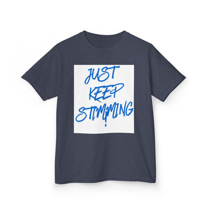 "Just Keep Stimming" Kids Tee – Autism Acceptance Shirt for Boys & Girls | XS–XL - Geo Rocks The 'Tism