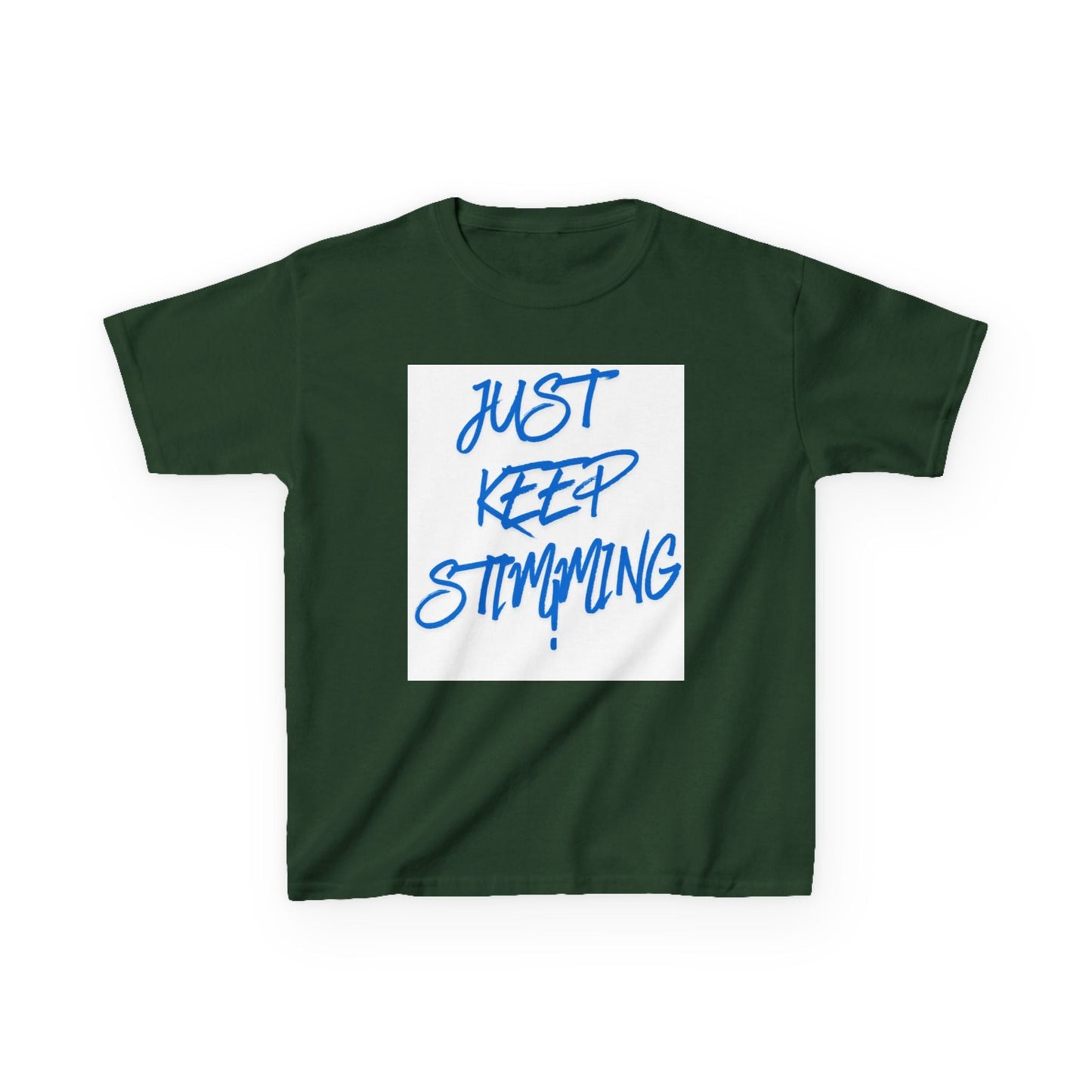 "Just Keep Stimming" Kids Tee – Autism Acceptance Shirt for Boys & Girls | XS–XL - Geo Rocks The 'Tism