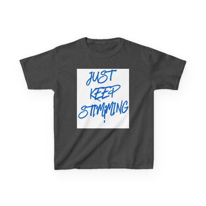 "Just Keep Stimming" Kids Tee – Autism Acceptance Shirt for Boys & Girls | XS–XL - Geo Rocks The 'Tism