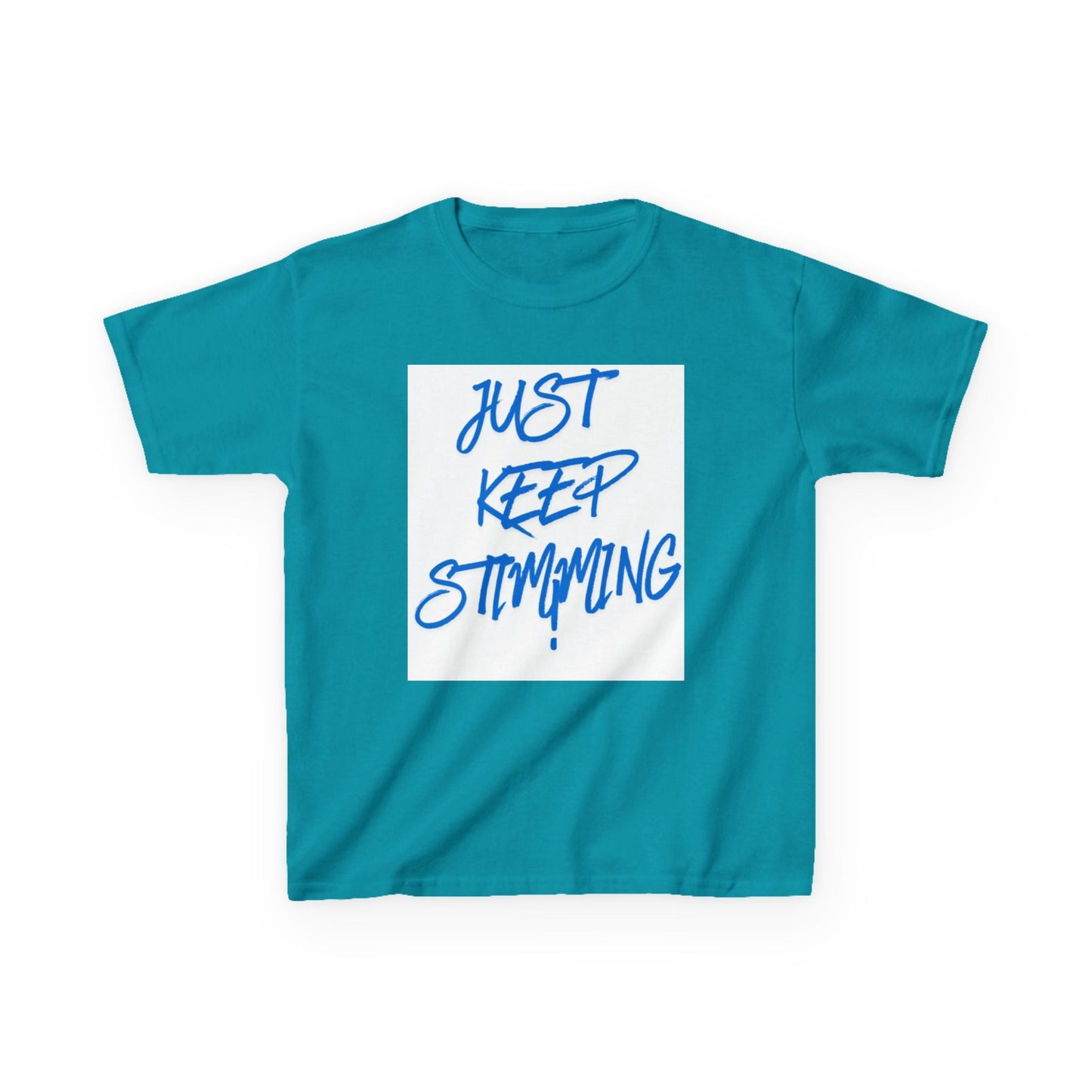 "Just Keep Stimming" Kids Tee – Autism Acceptance Shirt for Boys & Girls | XS–XL - Geo Rocks The 'Tism
