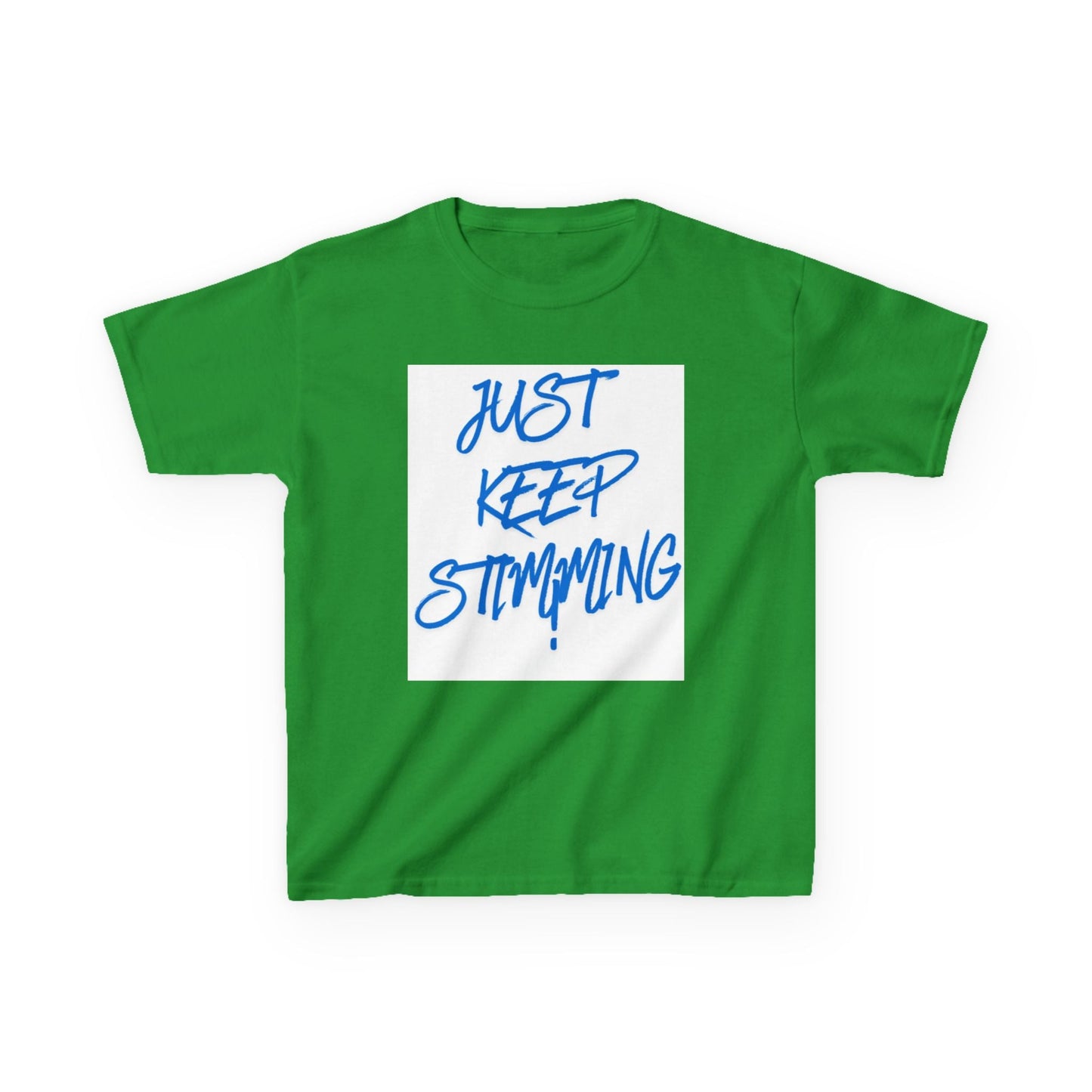 "Just Keep Stimming" Kids Tee – Autism Acceptance Shirt for Boys & Girls | XS–XL - Geo Rocks The 'Tism