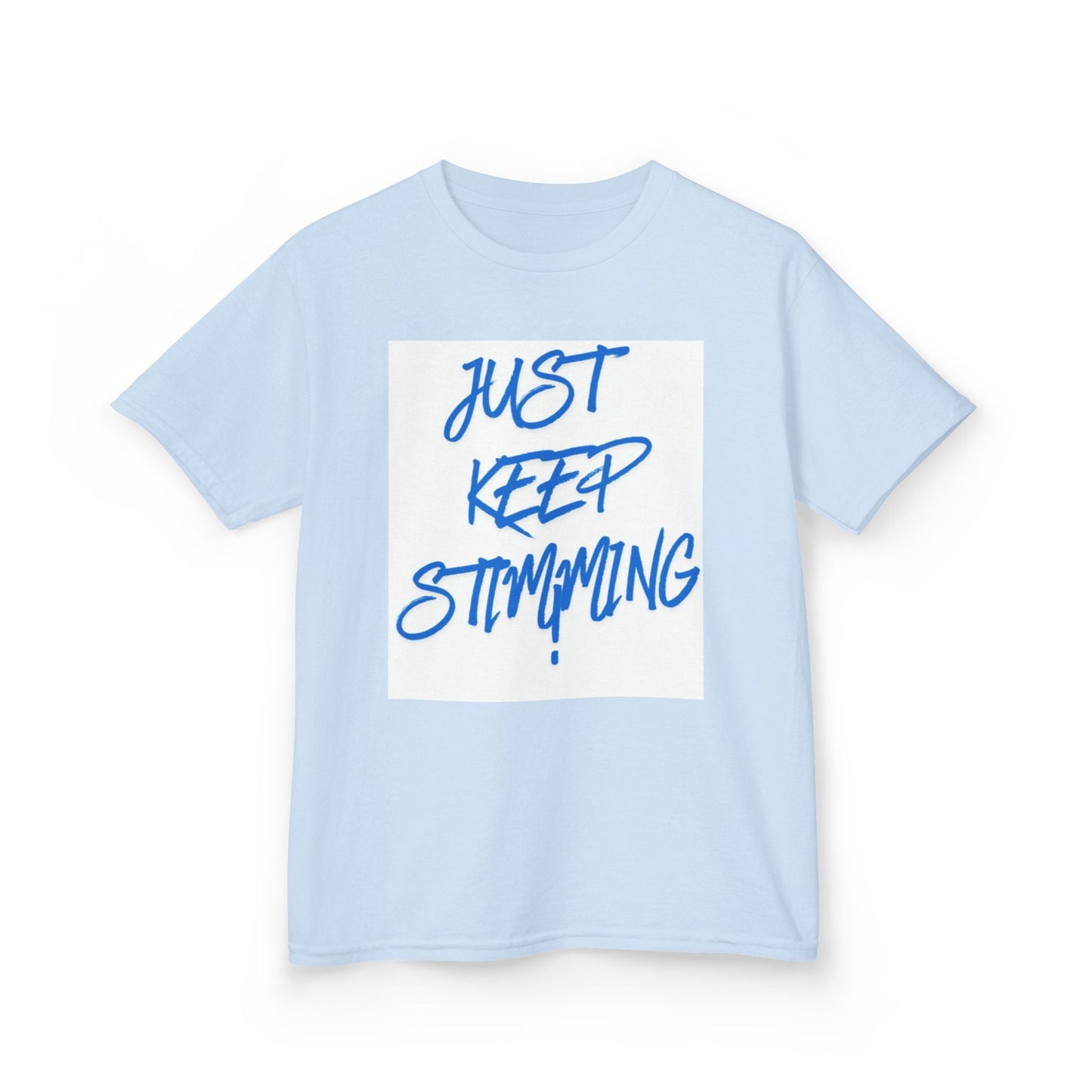 "Just Keep Stimming" Kids Tee – Autism Acceptance Shirt for Boys & Girls | XS–XL - Geo Rocks The 'Tism