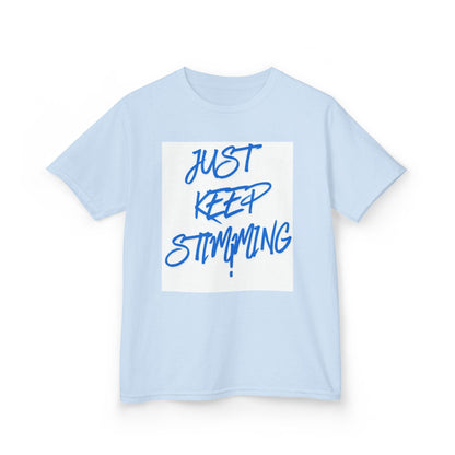 "Just Keep Stimming" Kids Tee – Autism Acceptance Shirt for Boys & Girls | XS–XL - Geo Rocks The 'Tism