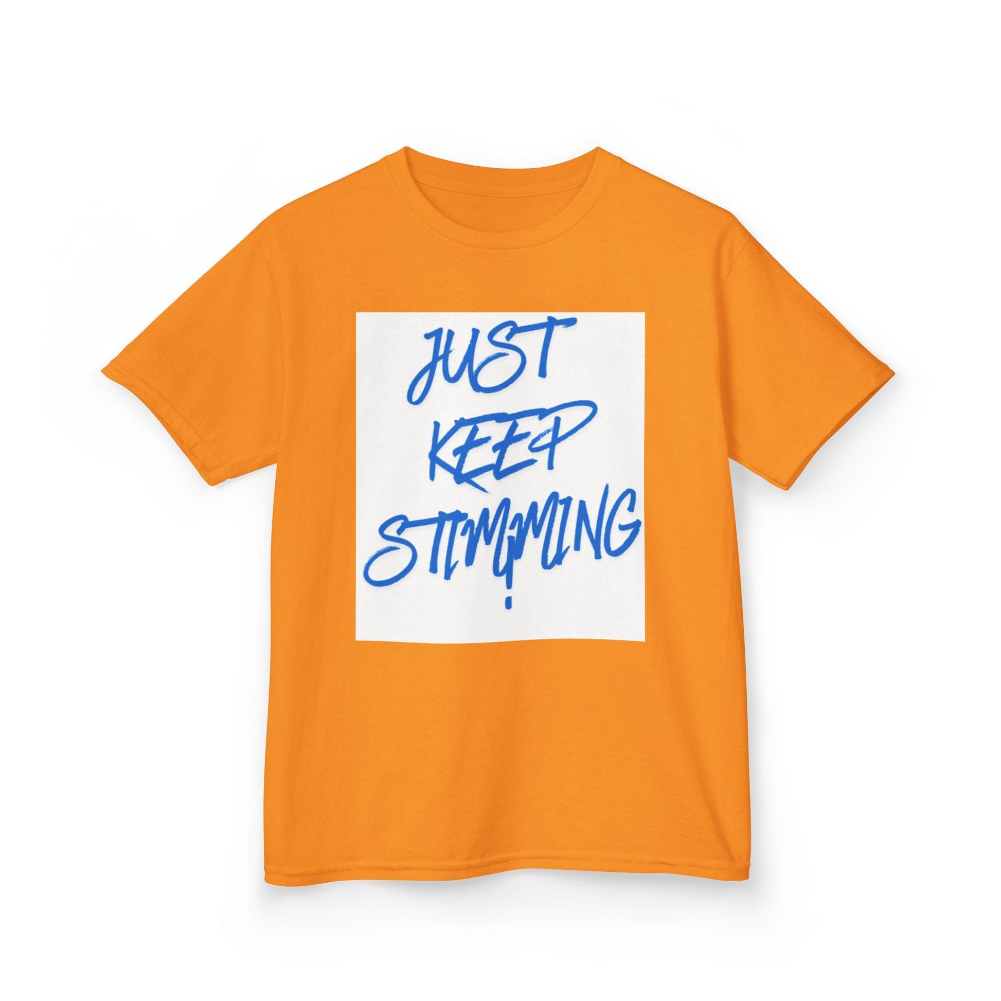 "Just Keep Stimming" Kids Tee – Autism Acceptance Shirt for Boys & Girls | XS–XL - Geo Rocks The 'Tism