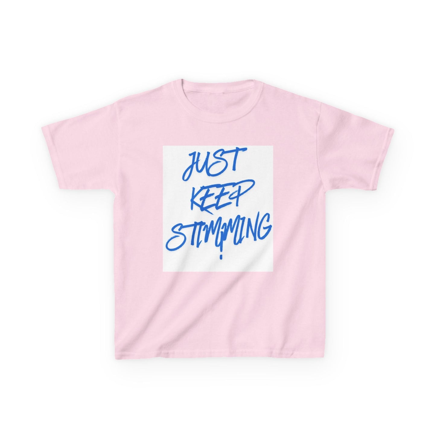 "Just Keep Stimming" Kids Tee – Autism Acceptance Shirt for Boys & Girls | XS–XL - Geo Rocks The 'Tism