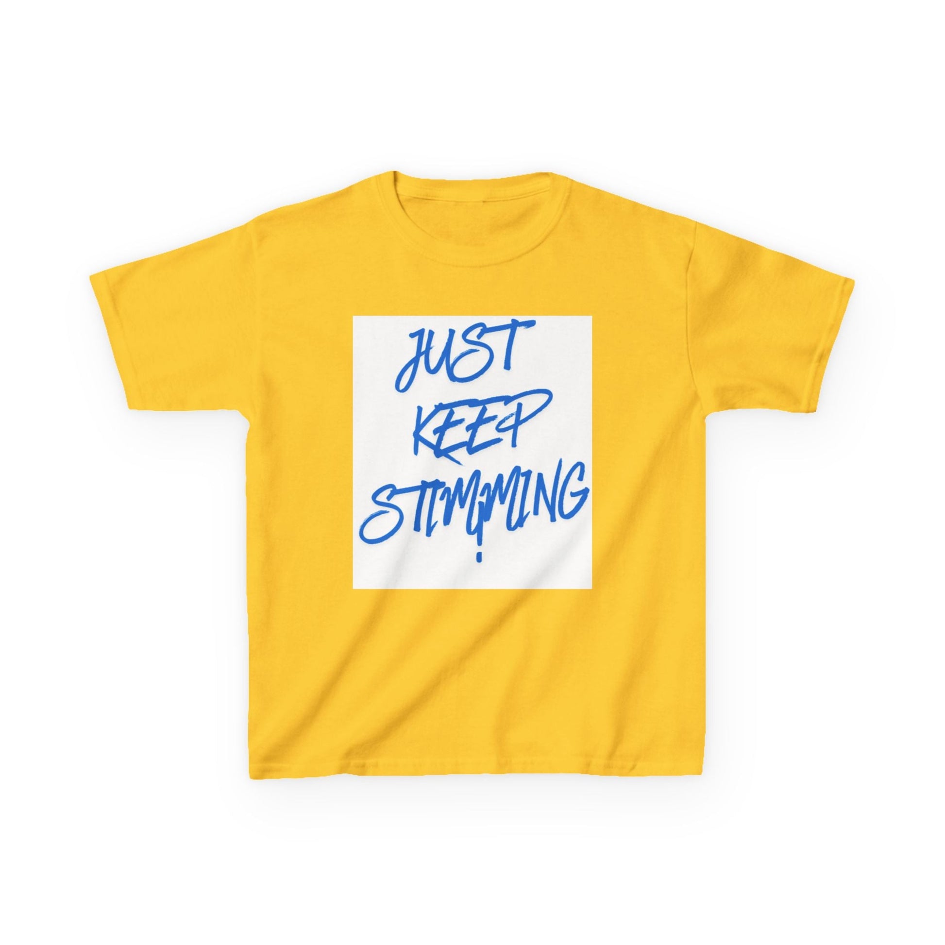 "Just Keep Stimming" Kids Tee – Autism Acceptance Shirt for Boys & Girls | XS–XL - Geo Rocks The 'Tism