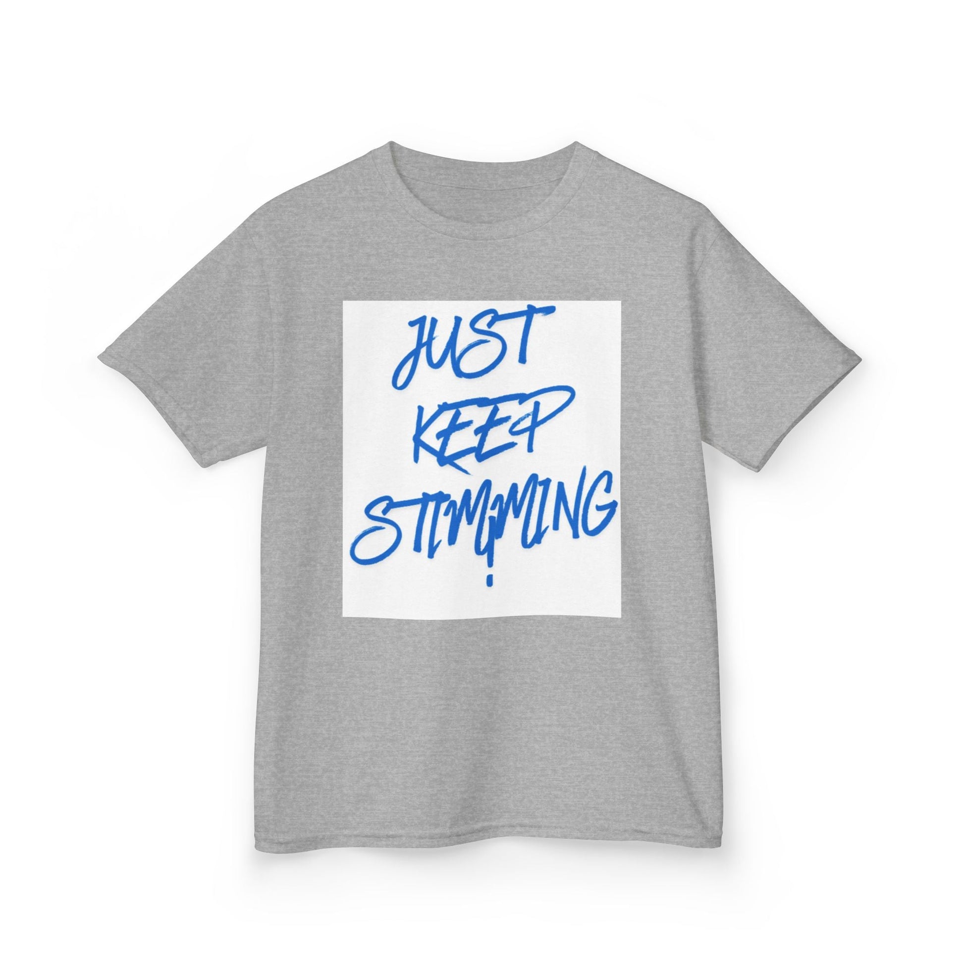 "Just Keep Stimming" Kids Tee – Autism Acceptance Shirt for Boys & Girls | XS–XL - Geo Rocks The 'Tism