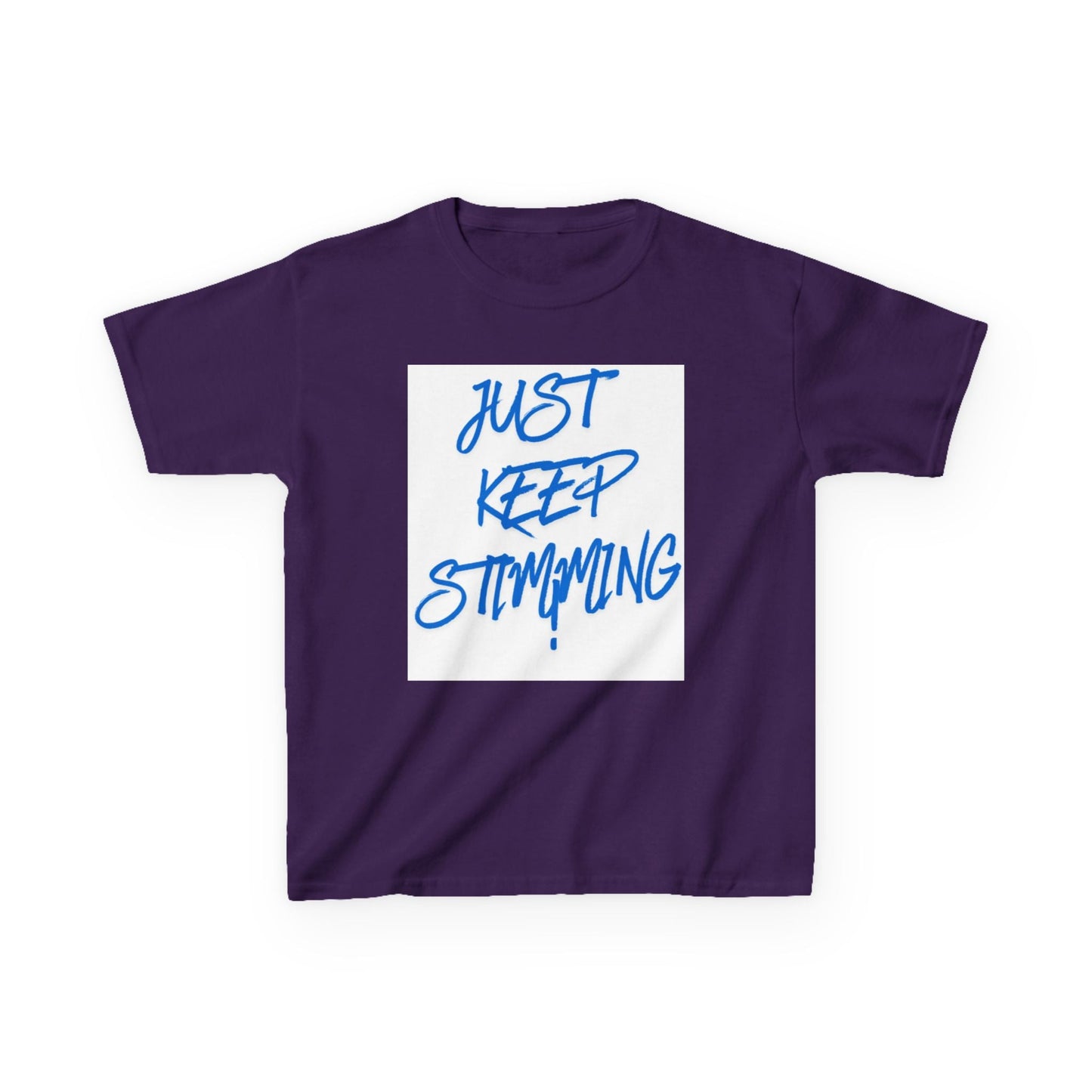"Just Keep Stimming" Kids Tee – Autism Acceptance Shirt for Boys & Girls | XS–XL - Geo Rocks The 'Tism