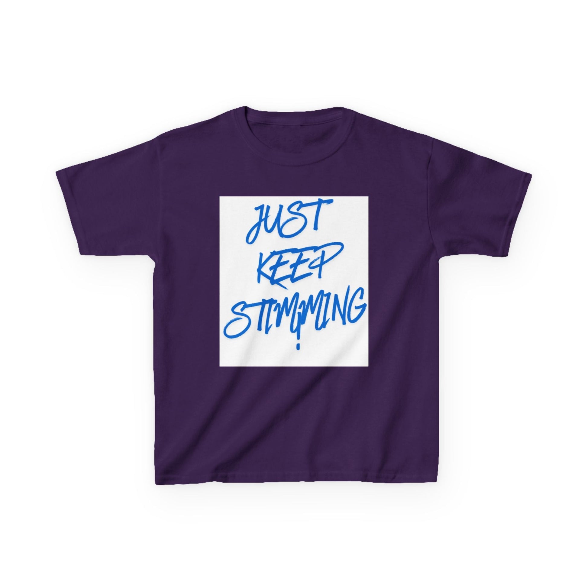 "Just Keep Stimming" Kids Tee – Autism Acceptance Shirt for Boys & Girls | XS–XL - Geo Rocks The 'Tism