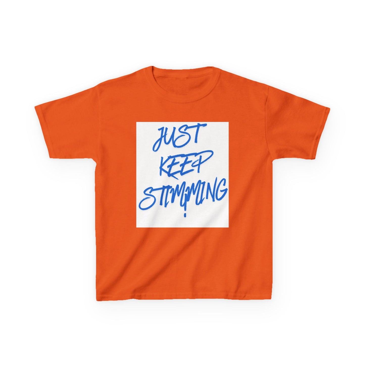 "Just Keep Stimming" Kids Tee – Autism Acceptance Shirt for Boys & Girls | XS–XL - Geo Rocks The 'Tism