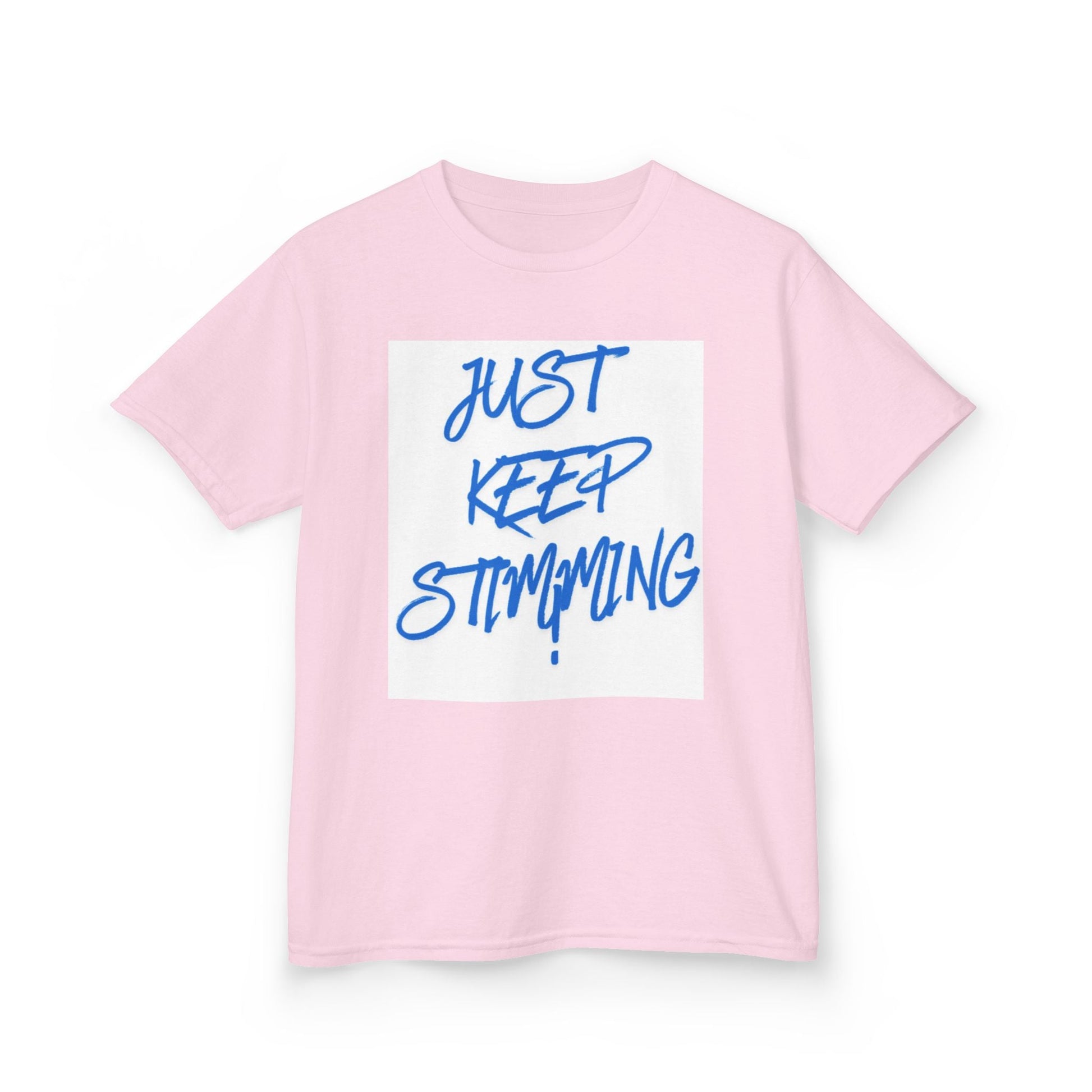 "Just Keep Stimming" Kids Tee – Autism Acceptance Shirt for Boys & Girls | XS–XL - Geo Rocks The 'Tism
