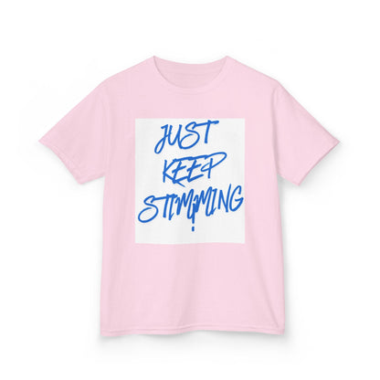 "Just Keep Stimming" Kids Tee – Autism Acceptance Shirt for Boys & Girls | XS–XL - Geo Rocks The 'Tism