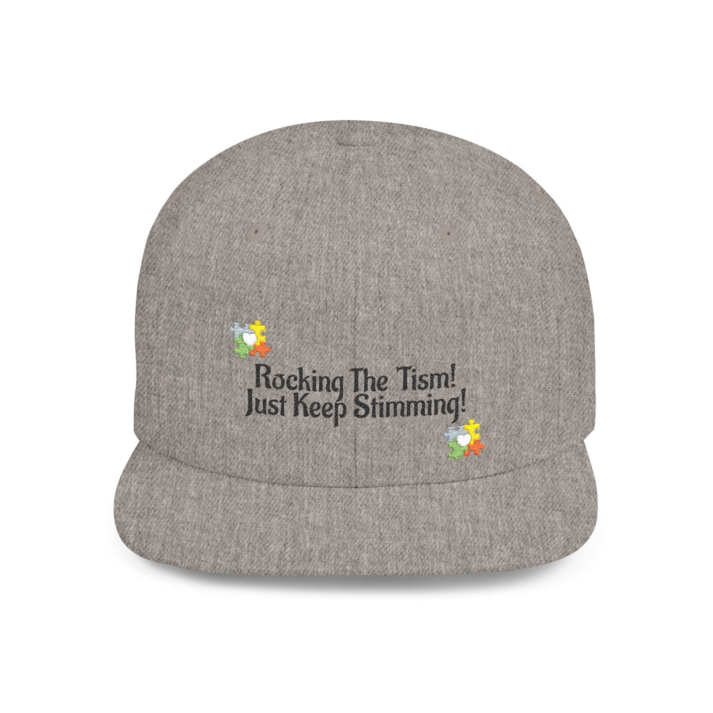 Just Keep Swimming Autism Snapback Hat - Geo Rocks The 'Tism