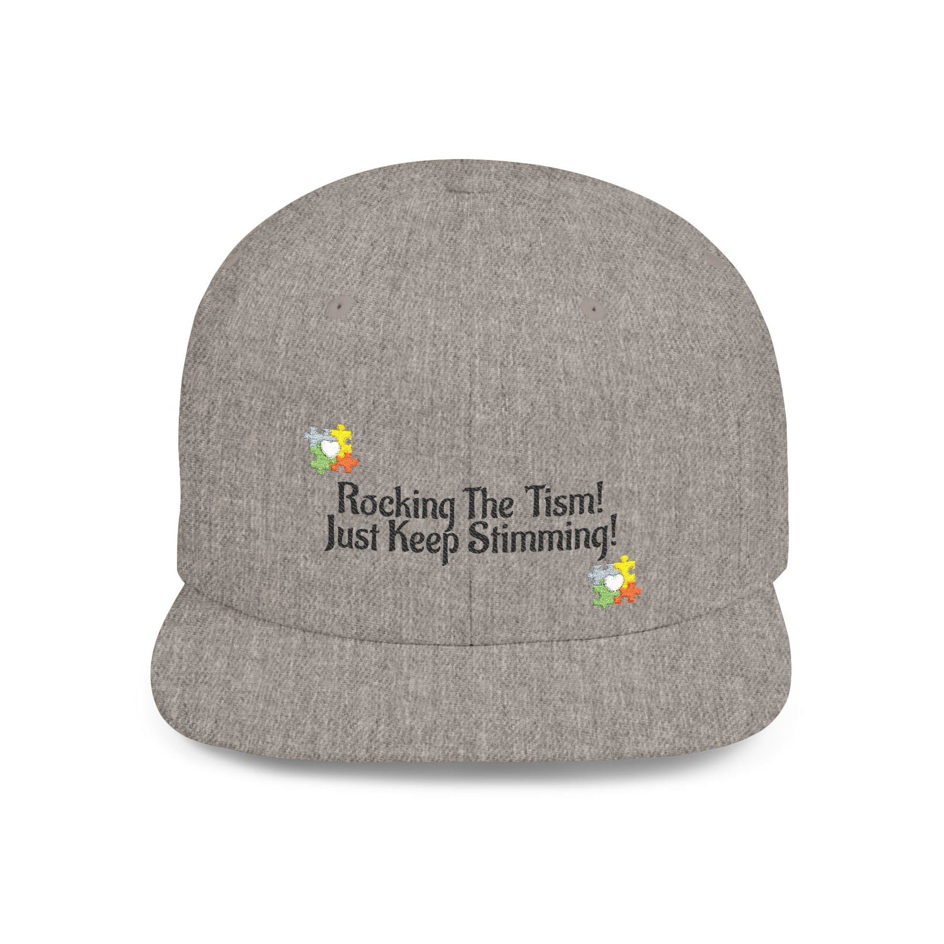 Just Keep Swimming Autism Snapback Hat - Geo Rocks The 'Tism