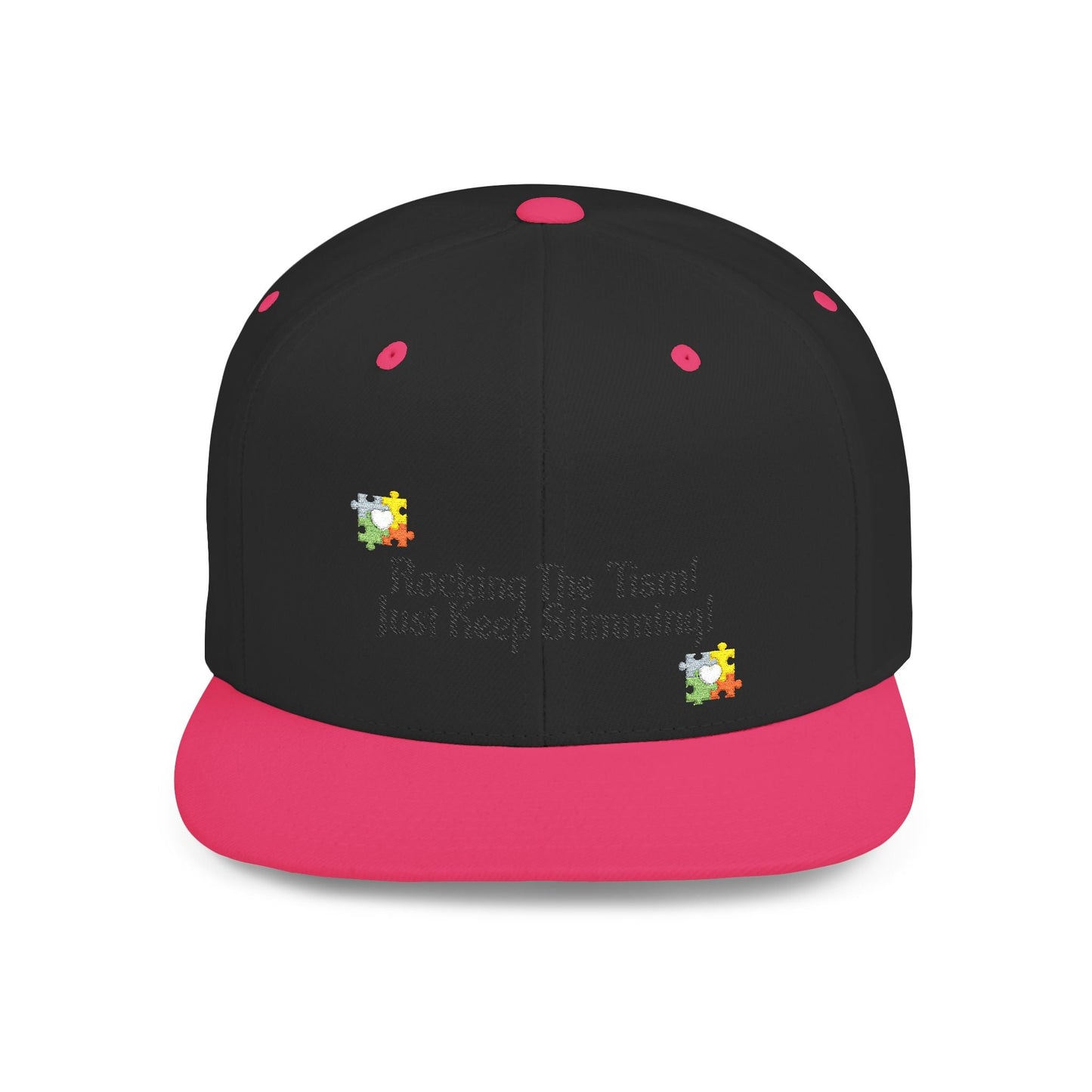 Just Keep Swimming Autism Snapback Hat - Geo Rocks The 'Tism