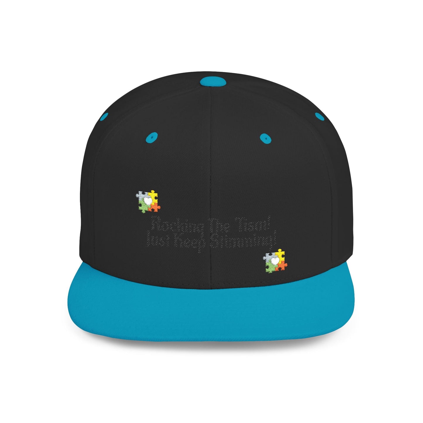 Just Keep Swimming Autism Snapback Hat - Geo Rocks The 'Tism