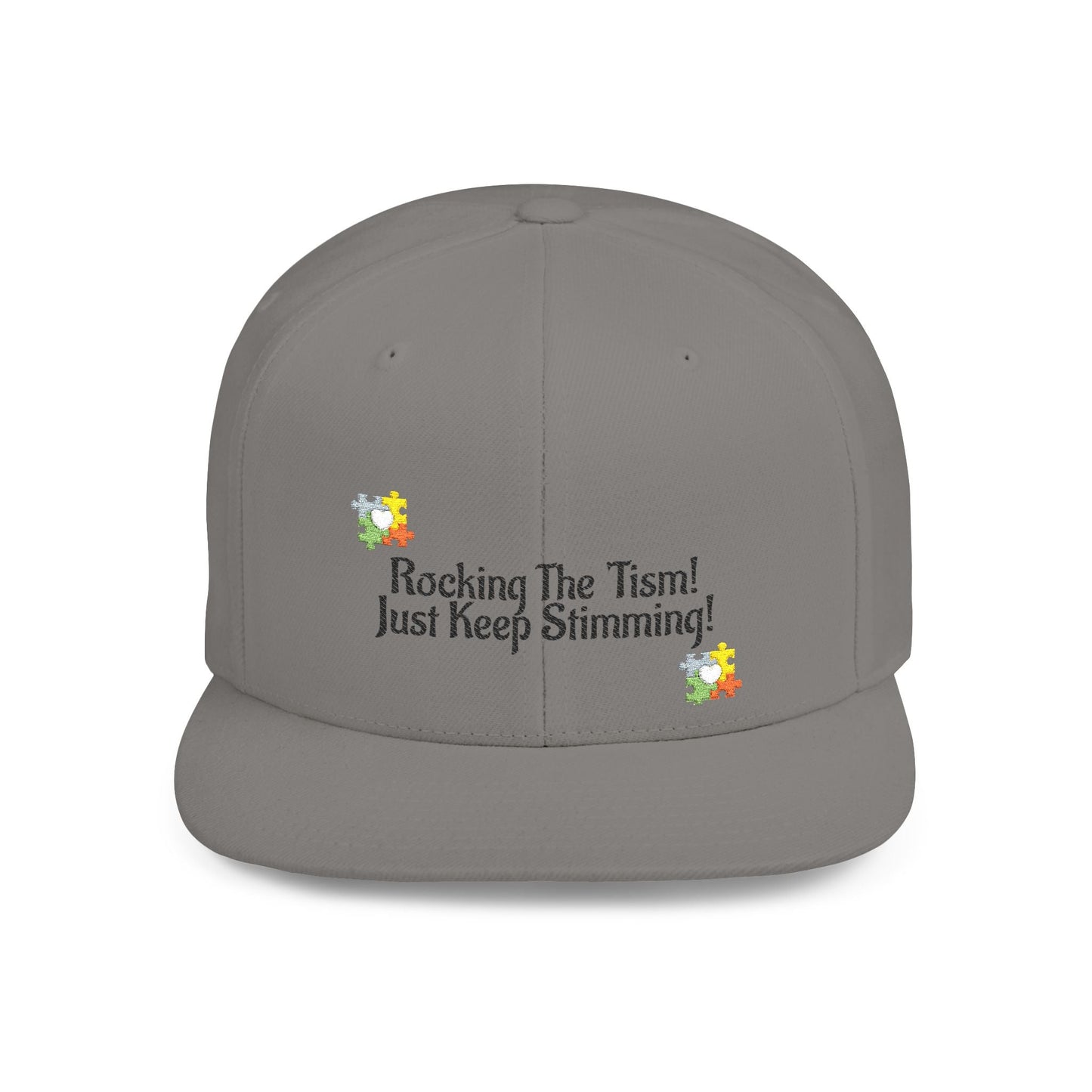 Just Keep Swimming Autism Snapback Hat - Geo Rocks The 'Tism