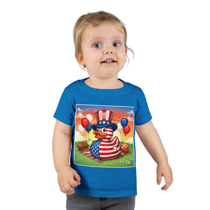 Kids' USA 250th Birthday Duck T-Shirt – Patriotic Rubber Duck Tee 2026 - Geo Rocks The 'Tism