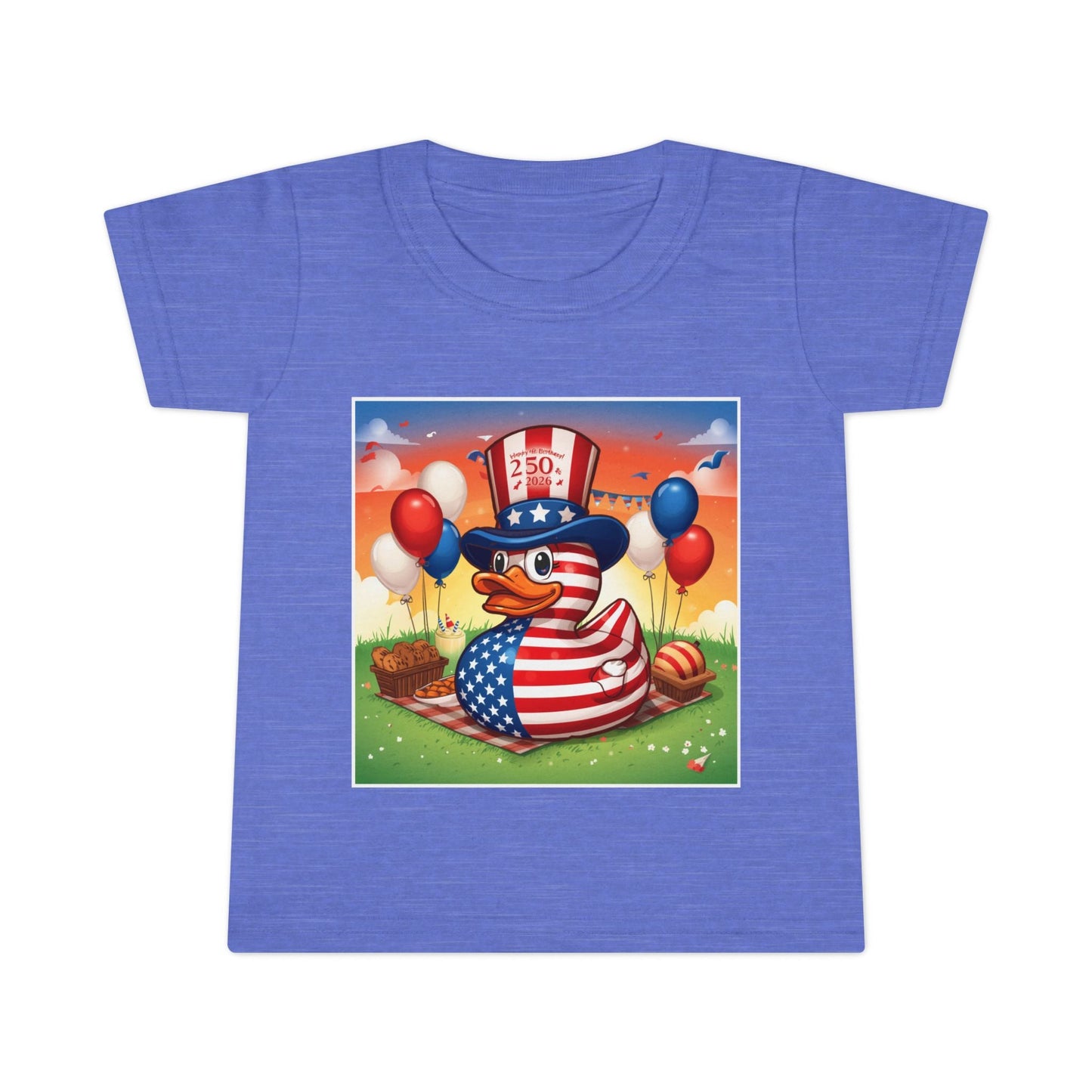Kids' USA 250th Birthday Duck T-Shirt – Patriotic Rubber Duck Tee 2026 - Geo Rocks The 'Tism