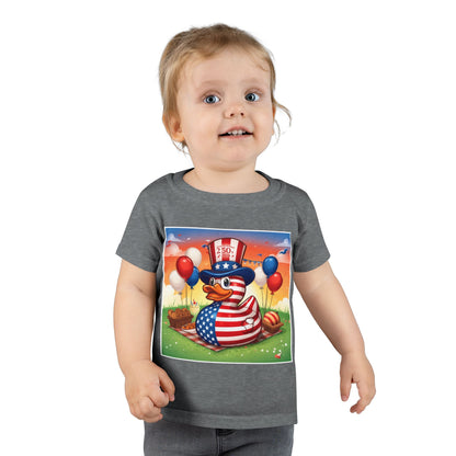 Kids' USA 250th Birthday Duck T-Shirt – Patriotic Rubber Duck Tee 2026 - Geo Rocks The 'Tism