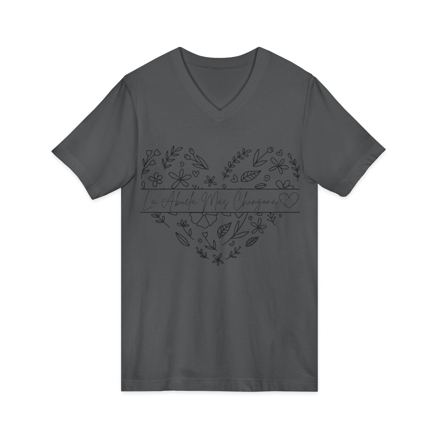 La Abuela Mas Chingona- V-Neck Tee - Geo Rocks The 'Tism