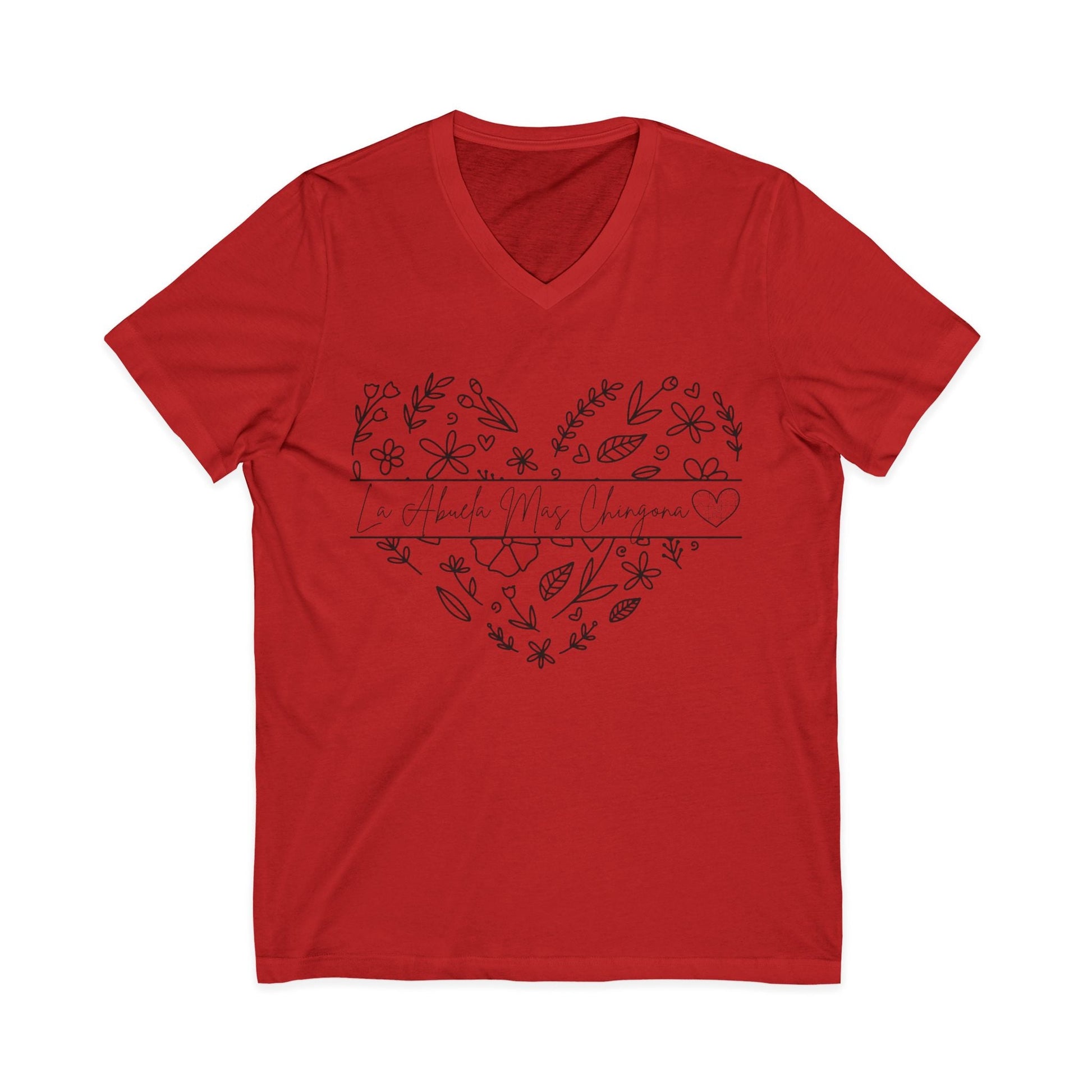 La Abuela Mas Chingona- V-Neck Tee - Geo Rocks The 'Tism