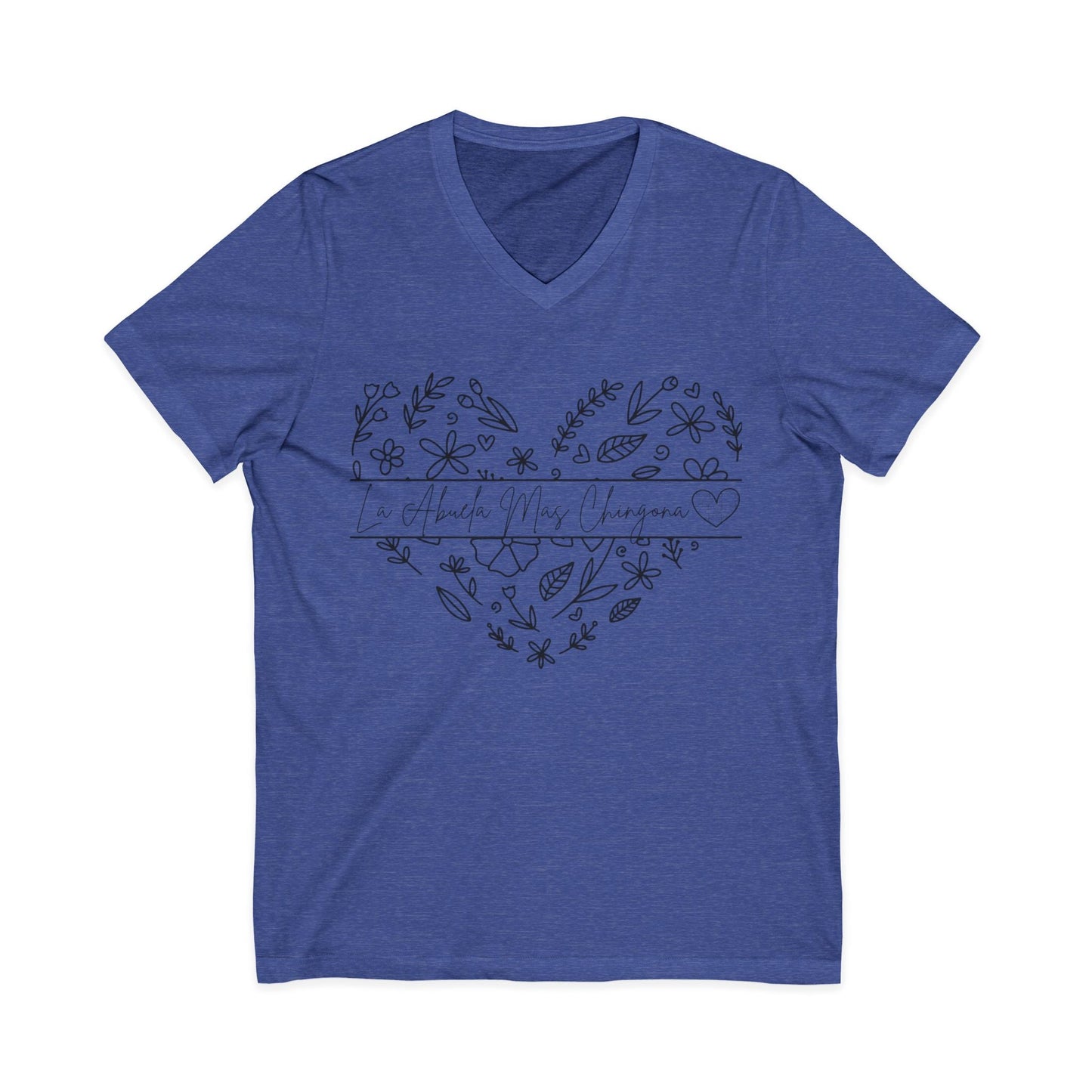 La Abuela Mas Chingona- V-Neck Tee - Geo Rocks The 'Tism