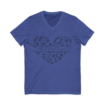 La Abuela Mas Chingona- V-Neck Tee - Geo Rocks The 'Tism