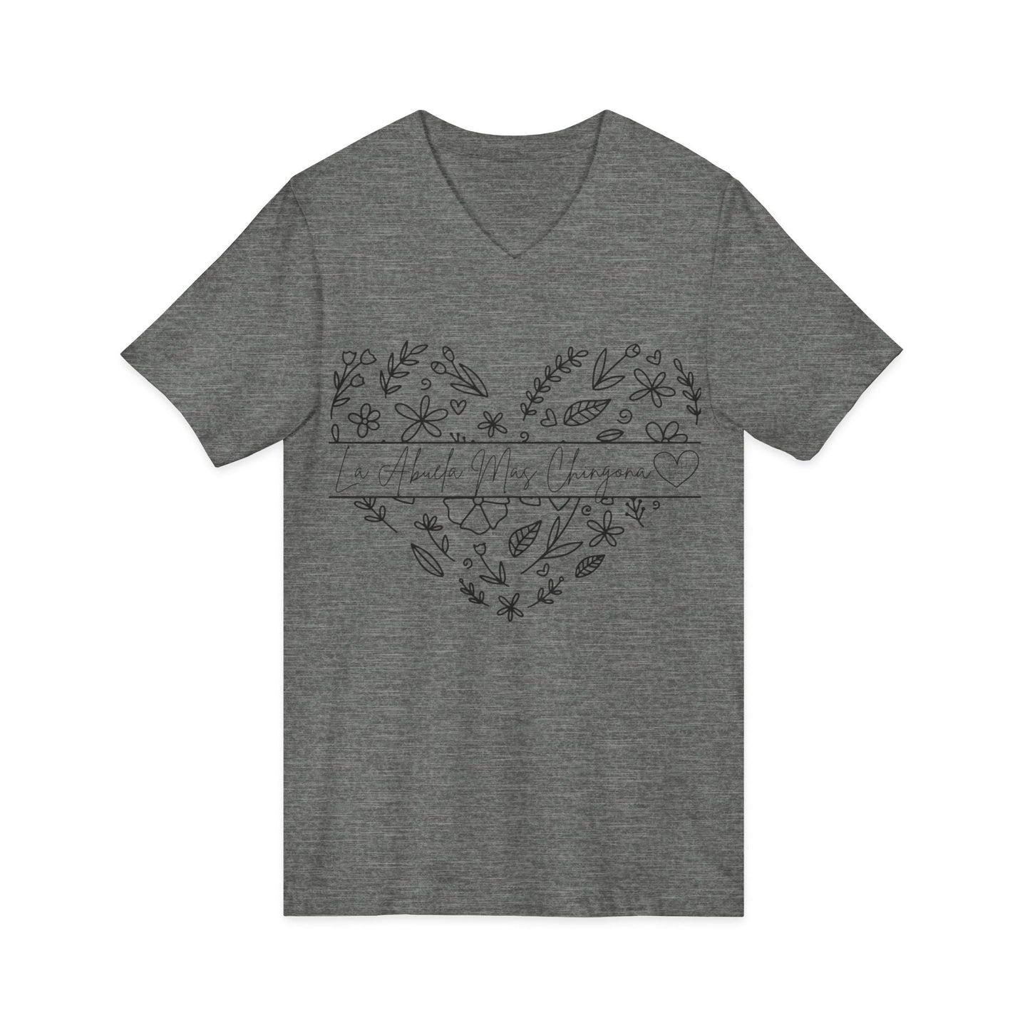 La Abuela Mas Chingona- V-Neck Tee - Geo Rocks The 'Tism