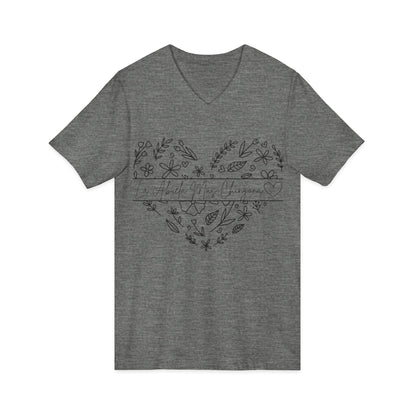 La Abuela Mas Chingona- V-Neck Tee - Geo Rocks The 'Tism