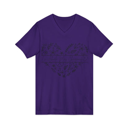 La Abuela Mas Chingona- V-Neck Tee - Geo Rocks The 'Tism