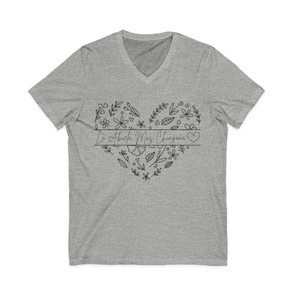 La Abuela Mas Chingona- V-Neck Tee - Geo Rocks The 'Tism